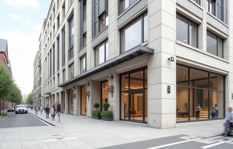 Street view or exterior photo of the building at Bockenheimer Landstraße 10 in Frankfurt